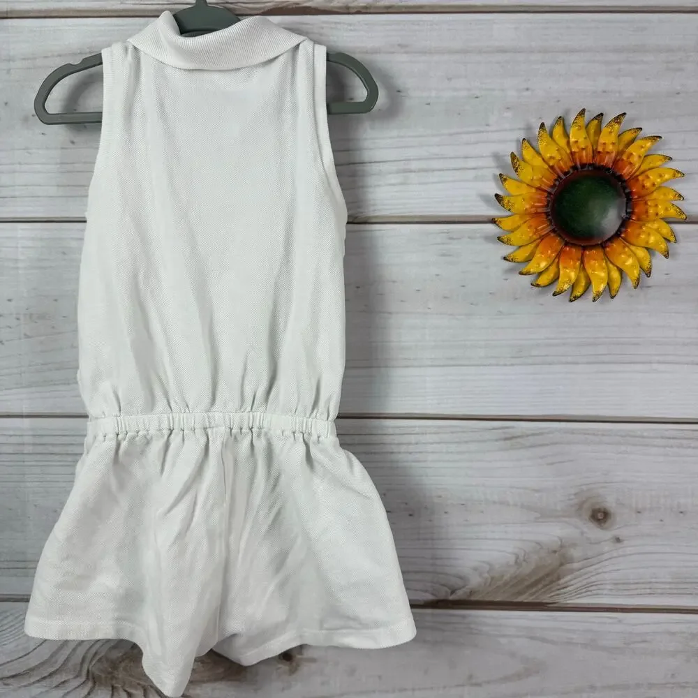 ralph lauren baby embroidered pique polo romper‎ 24M